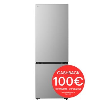 Vista frontale di Frigorifero combinato Fit & Max 70cm| Classe C, 465L | AI Fresh, Wi-Fi, Door Cooling, Fresh Converter, Total No Frost| Prime Silver GBBW322CPY
